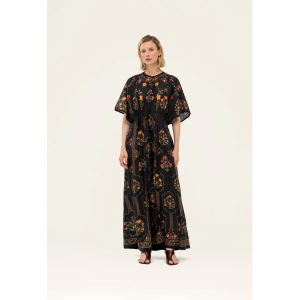 Agua by Agua Bendita Gesto Andes Kaftan - Agua by Agua Bendita Kimono - Artisanal Colombian Resort Wear at Luxury Shoes 