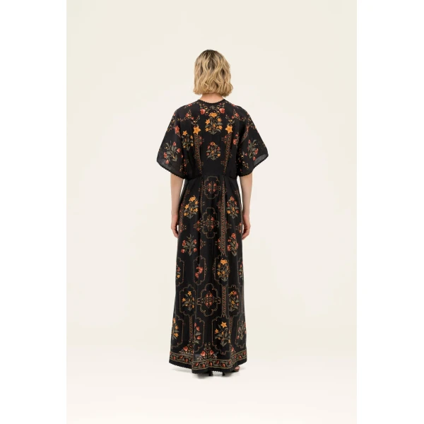 Agua by Agua Bendita Gesto Andes Kaftan - Agua by Agua Bendita Kimono - Artisanal Colombian Resort Wear at Luxury Shoes 