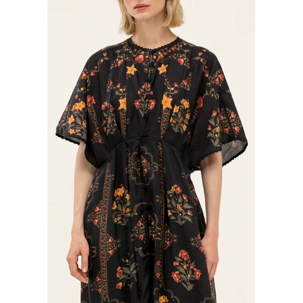 Agua by Agua Bendita Gesto Andes Kaftan - Agua by Agua Bendita Kimono - Artisanal Colombian Resort Wear at Luxury Shoes 