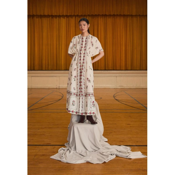 Agua by Agua Bendita Gesto Quebrada Kaftan - Agua by Agua Bendita Kimono - Artisanal Colombian Resort Wear at Luxury Shoes 