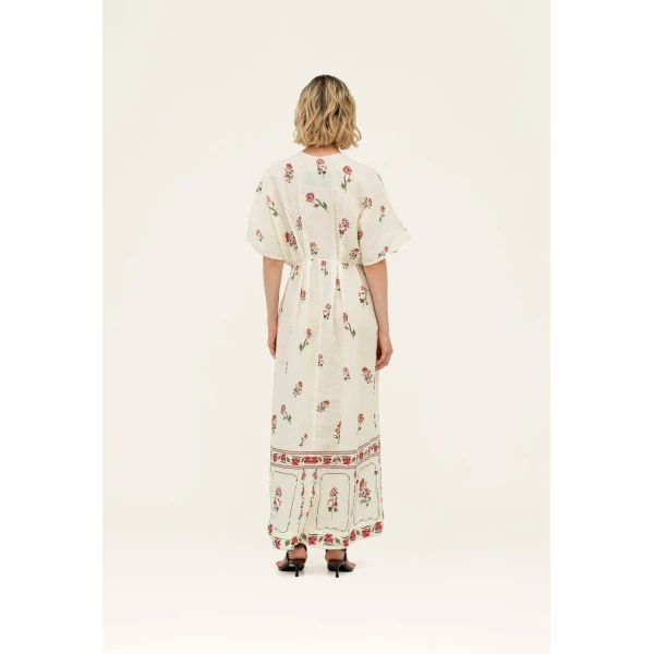 Agua by Agua Bendita Gesto Quebrada Kaftan - Agua by Agua Bendita Kimono - Artisanal Colombian Resort Wear at Luxury Shoes 