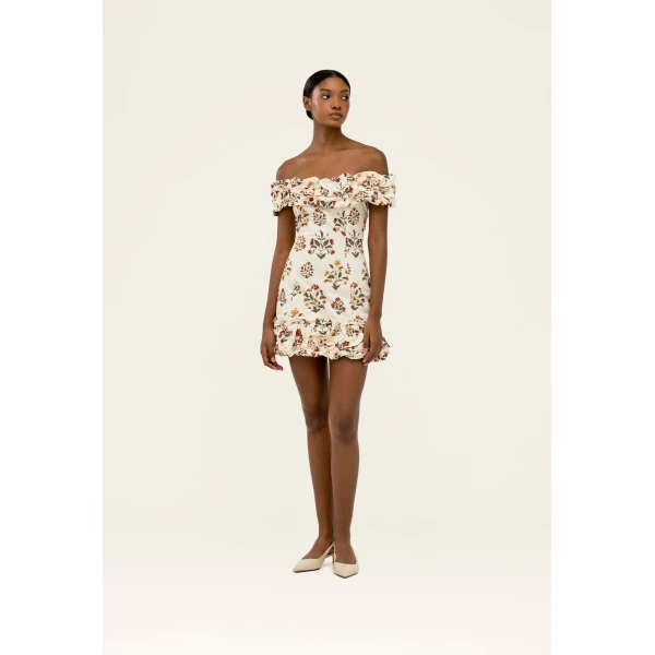 Agua by Agua Bendita Jardín Andes Mini Dress - Agua by Agua Bendita Dresses - Artisanal Colombian Resort Wear at Luxury Shoes 