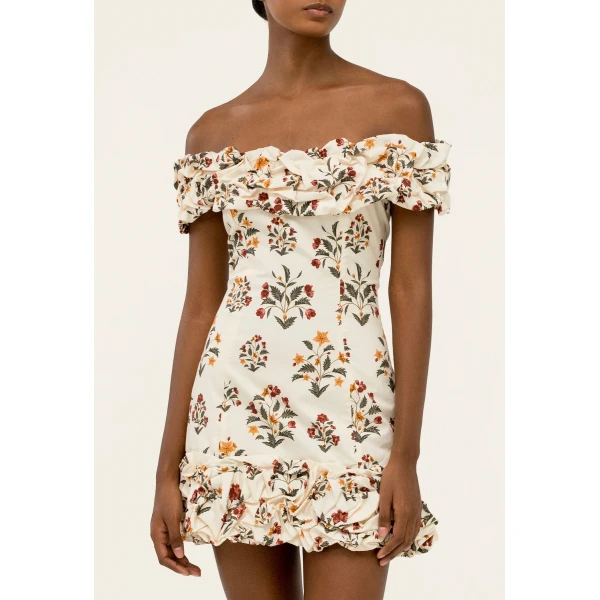 Agua by Agua Bendita Jardín Andes Mini Dress - Agua by Agua Bendita Dresses - Artisanal Colombian Resort Wear at Luxury Shoes 