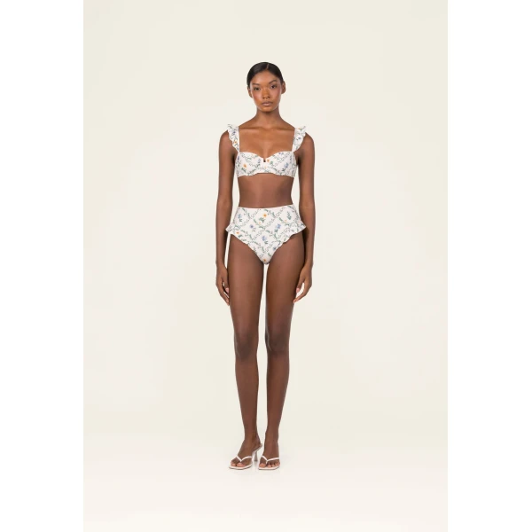 Agua by Agua Bendita Jengibre Brisa Bikini Bottom - Agua by Agua Bendita Beachwear - Artisanal Colombian Resort Wear at Luxury Shoes 