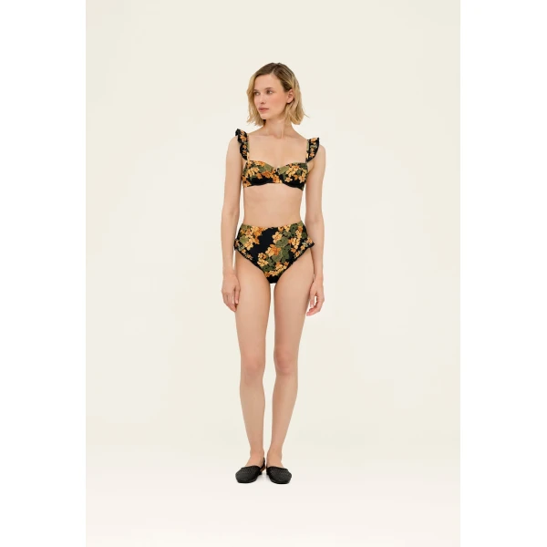 Agua by Agua Bendita Jengibre Cordillera Bikini Bottom - Agua by Agua Bendita Beachwear - Artisanal Colombian Resort Wear at Luxury Shoes 