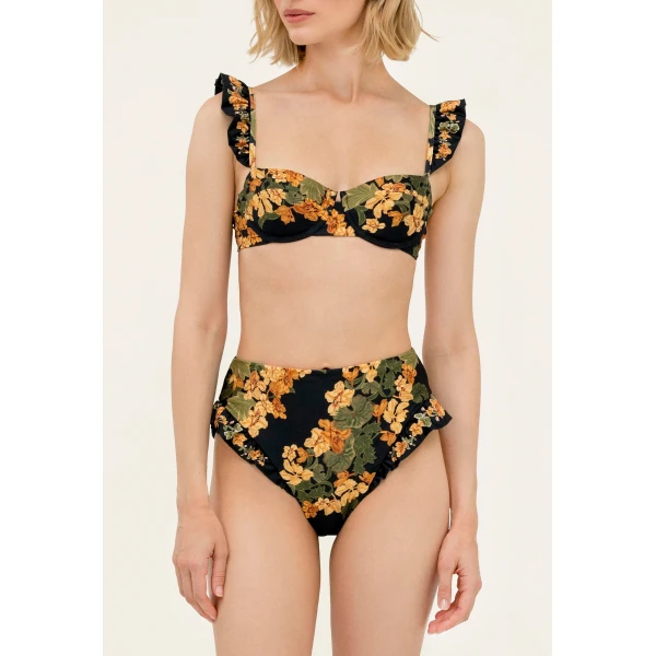 Agua by Agua Bendita Jengibre Cordillera Bikini Bottom - Agua by Agua Bendita Beachwear - Artisanal Colombian Resort Wear at Luxury Shoes 