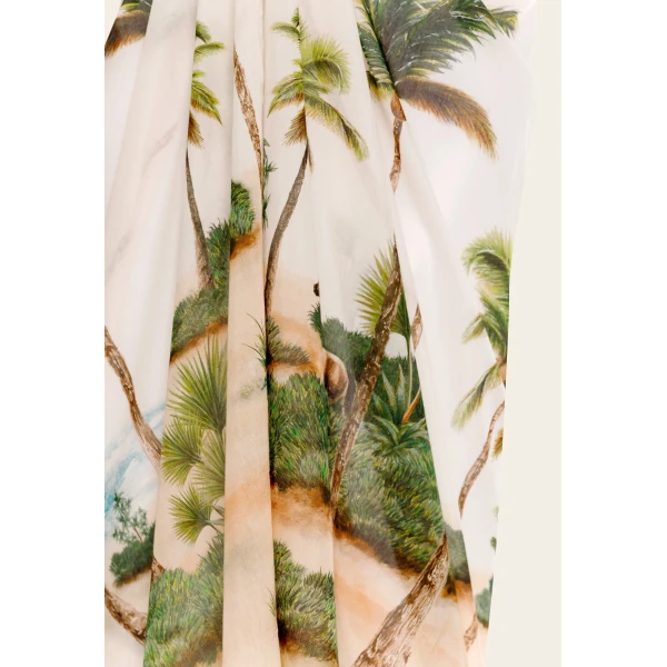 Agua by Agua Bendita Lavanda Arena Pareo Midi - Agua by Agua Bendita Beachwear - Artisanal Colombian Resort Wear at Luxury Shoes 