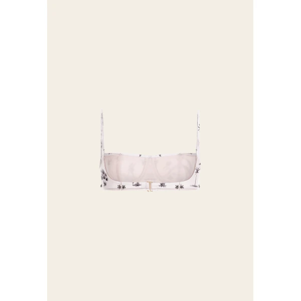 Agua by Agua Bendita Libertad Arena Bikini Top - Agua by Agua Bendita Beachwear - Artisanal Colombian Resort Wear at Luxury Shoes 