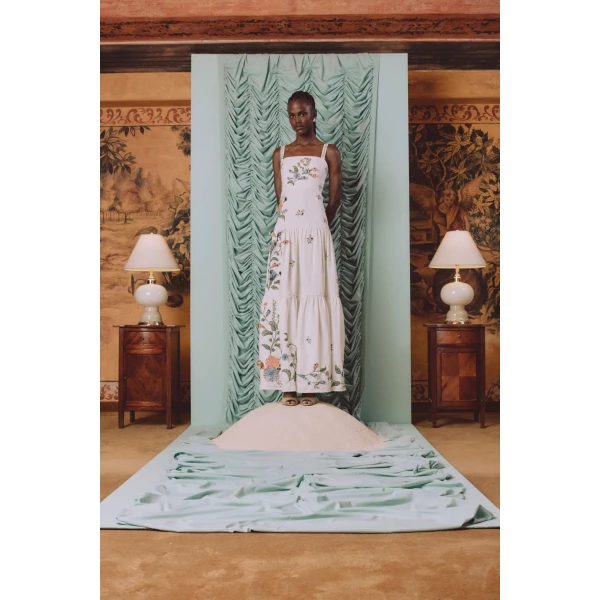 Agua by Agua Bendita Lima Brisa Maxi Dress - Agua by Agua Bendita Dresses - Artisanal Colombian Resort Wear at Luxury Shoes 