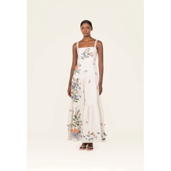 Agua by Agua Bendita Lima Brisa Maxi Dress - Agua by Agua Bendita Dresses - Artisanal Colombian Resort Wear at Luxury Shoes 
