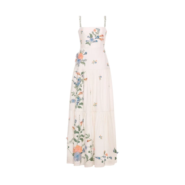 Agua by Agua Bendita Lima Brisa Maxi Dress - Agua by Agua Bendita Dresses - Artisanal Colombian Resort Wear at Luxury Shoes 