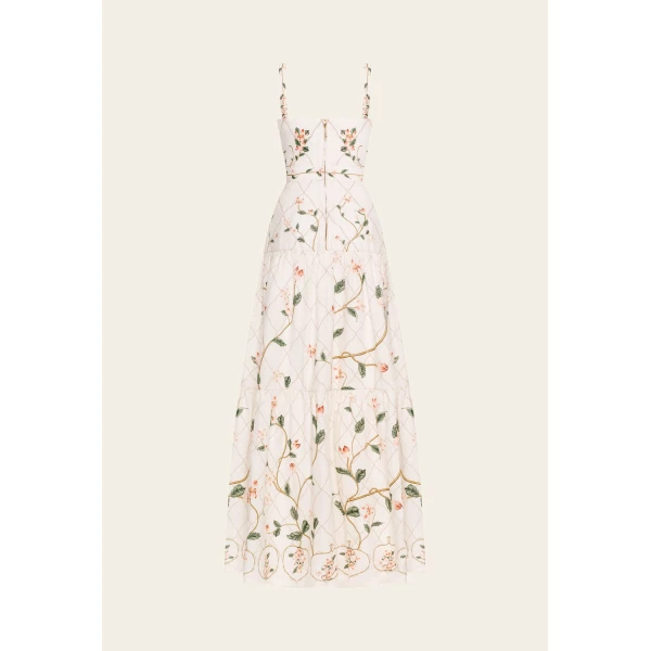 Agua by Agua Bendita Lima Navegante Maxi Dress - Agua by Agua Bendita Dresses - Artisanal Colombian Resort Wear at Luxury Shoes 