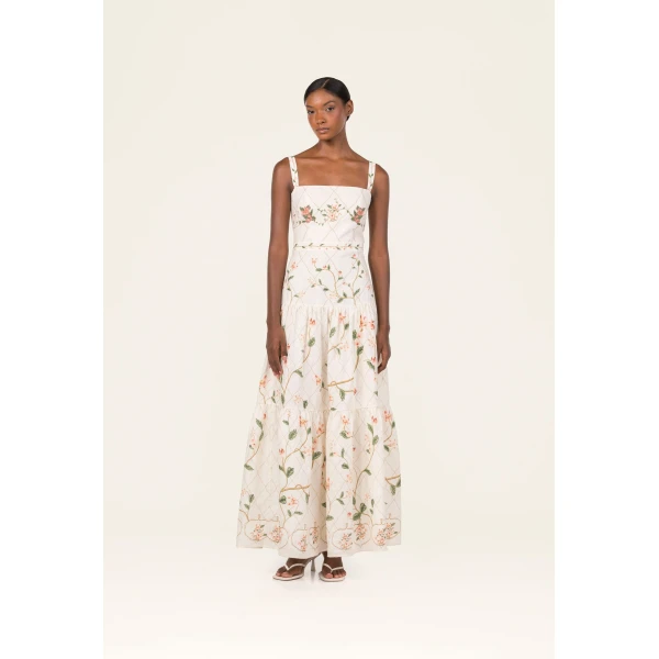 Agua by Agua Bendita Lima Navegante Maxi Dress - Agua by Agua Bendita Dresses - Artisanal Colombian Resort Wear at Luxury Shoes 