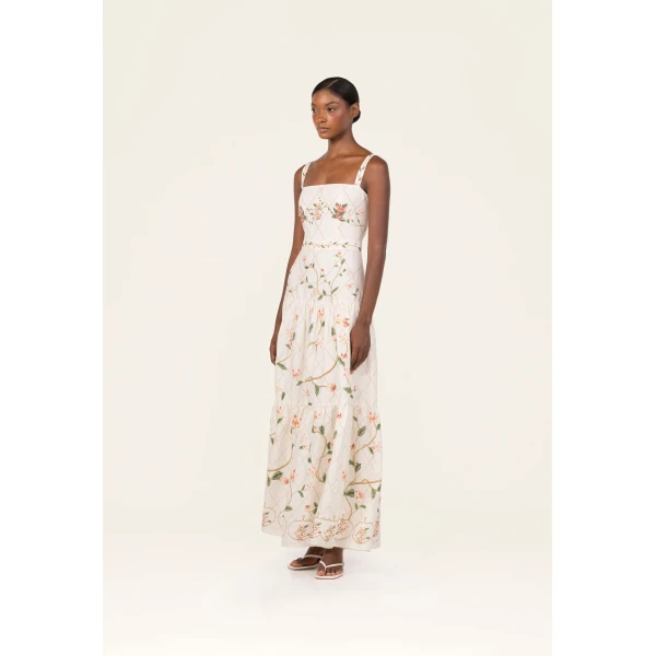 Agua by Agua Bendita Lima Navegante Maxi Dress - Agua by Agua Bendita Dresses - Artisanal Colombian Resort Wear at Luxury Shoes 