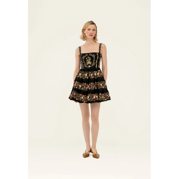 Agua by Agua Bendita Lima Paramo Mini Dress - Agua by Agua Bendita Dresses - Artisanal Colombian Resort Wear at Luxury Shoes 
