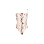 Agua by Agua Bendita Limon Navegante One Piece - Agua by Agua Bendita Beachwear - Artisanal Colombian Resort Wear at Luxury Shoes 