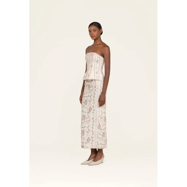 Agua by Agua Bendita Lirica Navegante Maxi Skirt - Agua by Agua Bendita Skirts - Artisanal Colombian Resort Wear at Luxury Shoes 