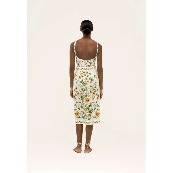 Agua by Agua Bendita Luna Midi Uchuva Midi Pareo - Agua by Agua Bendita Beachwear - Artisanal Colombian Resort Wear at Luxury Shoes 