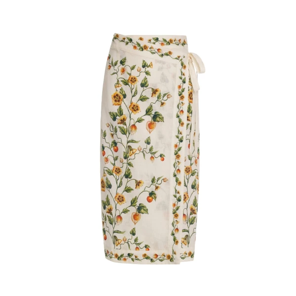 Agua by Agua Bendita Luna Midi Uchuva Midi Pareo - Agua by Agua Bendita Beachwear - Artisanal Colombian Resort Wear at Luxury Shoes 