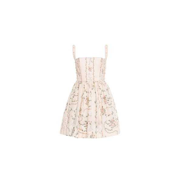 Agua by Agua Bendita Mielero Navegante Mini Dress - Agua by Agua Bendita Dresses - Artisanal Colombian Resort Wear at Luxury Shoes 
