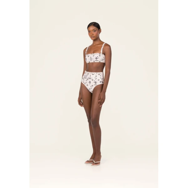 Agua by Agua Bendita Nopal Arena Bikini Bottom - Agua by Agua Bendita Beachwear - Artisanal Colombian Resort Wear at Luxury Shoes 