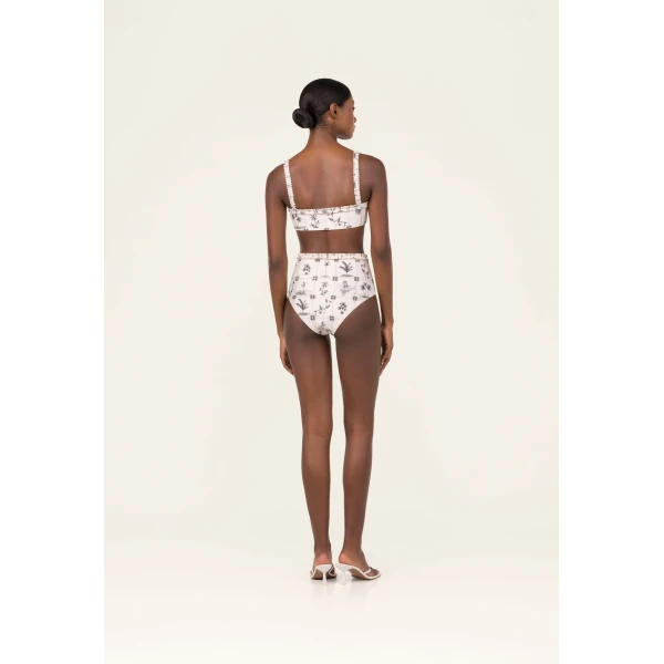 Agua by Agua Bendita Nopal Arena Bikini Bottom - Agua by Agua Bendita Beachwear - Artisanal Colombian Resort Wear at Luxury Shoes 