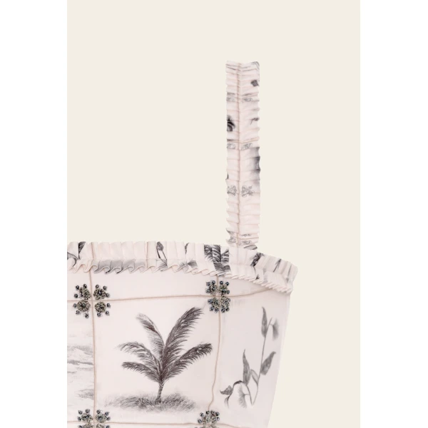 Agua by Agua Bendita Olmo Arena Bikini Top - Agua by Agua Bendita Beachwear - Artisanal Colombian Resort Wear at Luxury Shoes 