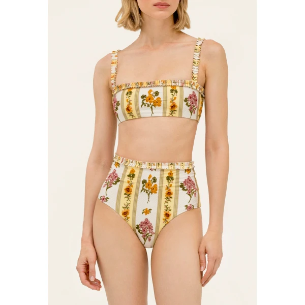 Agua by Agua Bendita Olmo Cordillera Bikini Top - Agua by Agua Bendita Beachwear - Artisanal Colombian Resort Wear at Luxury Shoes 