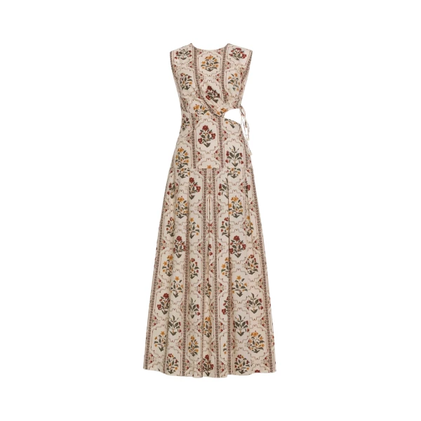 Agua by Agua Bendita Otoño Andes Midi Dress - Agua by Agua Bendita Dresses - Artisanal Colombian Resort Wear at Luxury Shoes 