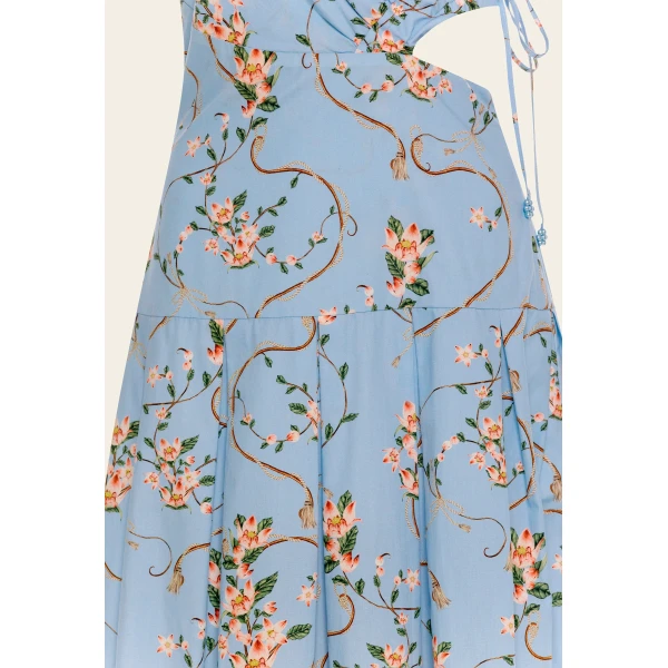 Agua by Agua Bendita Otoño Navegante Midi Dress - Agua by Agua Bendita Dresses - Artisanal Colombian Resort Wear at Luxury Shoes 