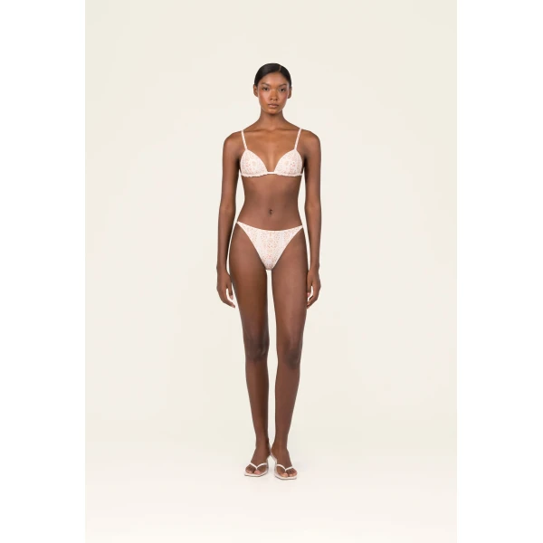 Agua by Agua Bendita Palmira Playa Bikini Bottom - Agua by Agua Bendita Beachwear - Artisanal Colombian Resort Wear at Luxury Shoes 