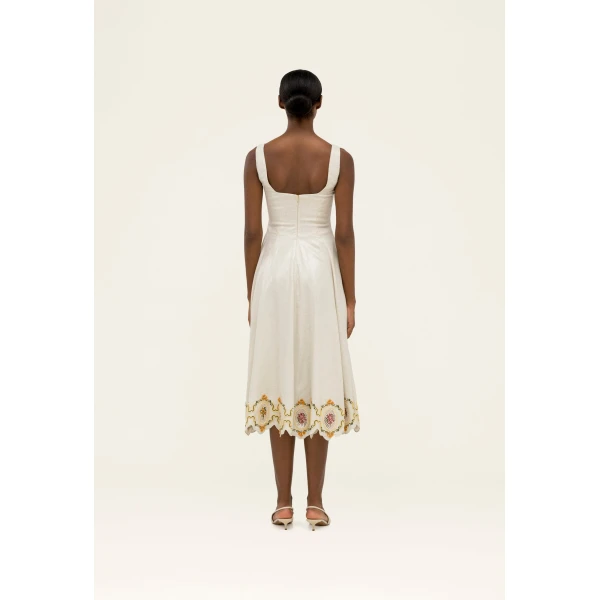 Agua by Agua Bendita Pistilo Cordillera Midi Dress - Agua by Agua Bendita Dresses - Artisanal Colombian Resort Wear at Luxury Shoes 