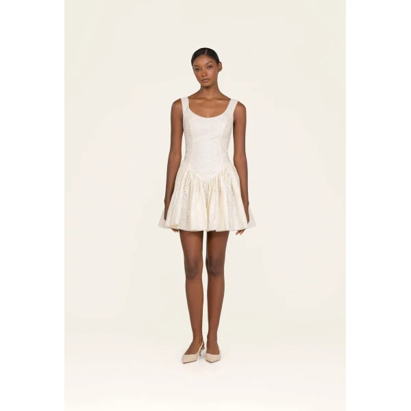 Agua by Agua Bendita Pluma Playa Mini Dress - Agua by Agua Bendita Dresses - Artisanal Colombian Resort Wear at Luxury Shoes 