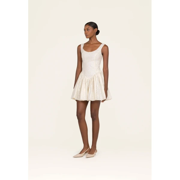 Agua by Agua Bendita Pluma Playa Mini Dress - Agua by Agua Bendita Dresses - Artisanal Colombian Resort Wear at Luxury Shoes 