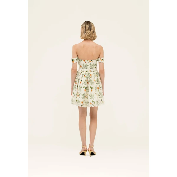 Agua by Agua Bendita Poesia Uchuva Mini Dress - Agua by Agua Bendita Dresses - Artisanal Colombian Resort Wear at Luxury Shoes 