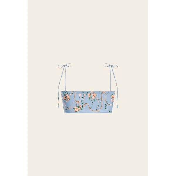 Agua by Agua Bendita Primavera Navegante Bikini Top - Agua by Agua Bendita Beachwear - Artisanal Colombian Resort Wear at Luxury Shoes 