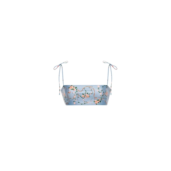 Agua by Agua Bendita Primavera Navegante Bikini Top - Agua by Agua Bendita Beachwear - Artisanal Colombian Resort Wear at Luxury Shoes 