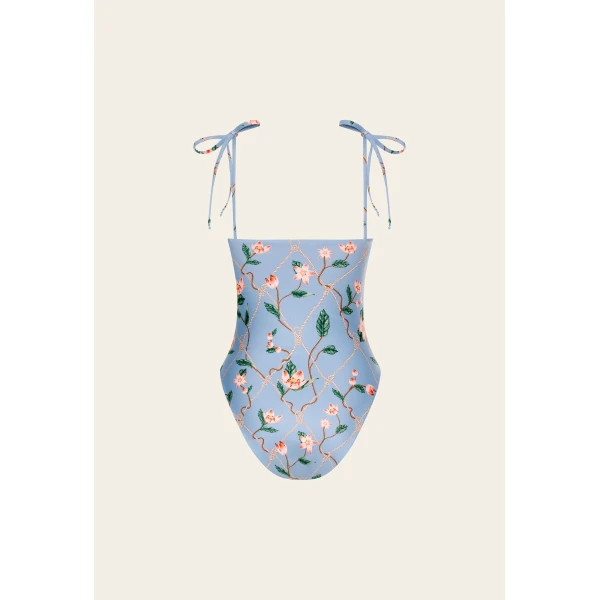 Agua by Agua Bendita Rabano Navegante One Piece - Agua by Agua Bendita Beachwear - Artisanal Colombian Resort Wear at Luxury Shoes 