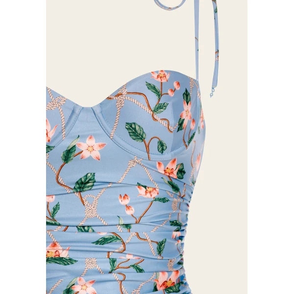 Agua by Agua Bendita Rabano Navegante One Piece - Agua by Agua Bendita Beachwear - Artisanal Colombian Resort Wear at Luxury Shoes 