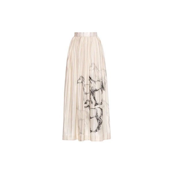 Agua by Agua Bendita Tangelo Arena Maxi Skirt - Agua by Agua Bendita Skirts - Artisanal Colombian Resort Wear at Luxury Shoes 