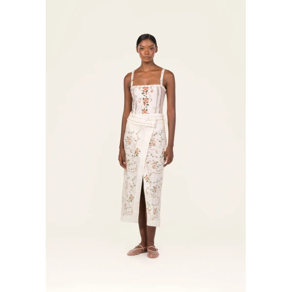 Agua by Agua Bendita Tierra Navegante Pareo Midi - Agua by Agua Bendita Beachwear - Artisanal Colombian Resort Wear at Luxury Shoes 