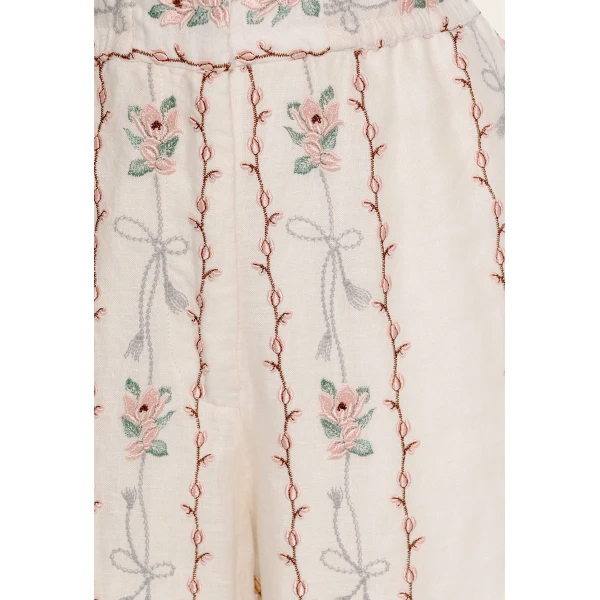 Agua by Agua Bendita Tota Navegante Trouser - Agua by Agua Bendita Pants - Artisanal Colombian Resort Wear at Luxury Shoes 