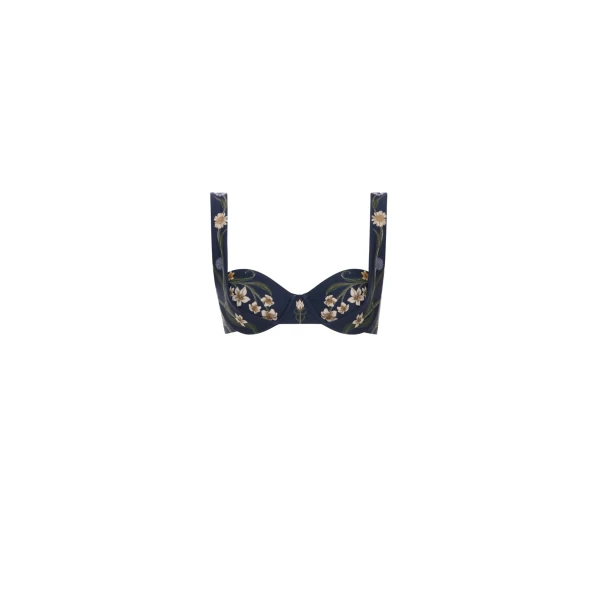 Agua by Agua Bendita Zucchini Laguna Bikini Top - Agua by Agua Bendita Beachwear - Artisanal Colombian Resort Wear at Luxury Shoes 