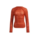 Aje-aus-Carline-Gathered-Mesh-Top76514_nobg Aje Orange