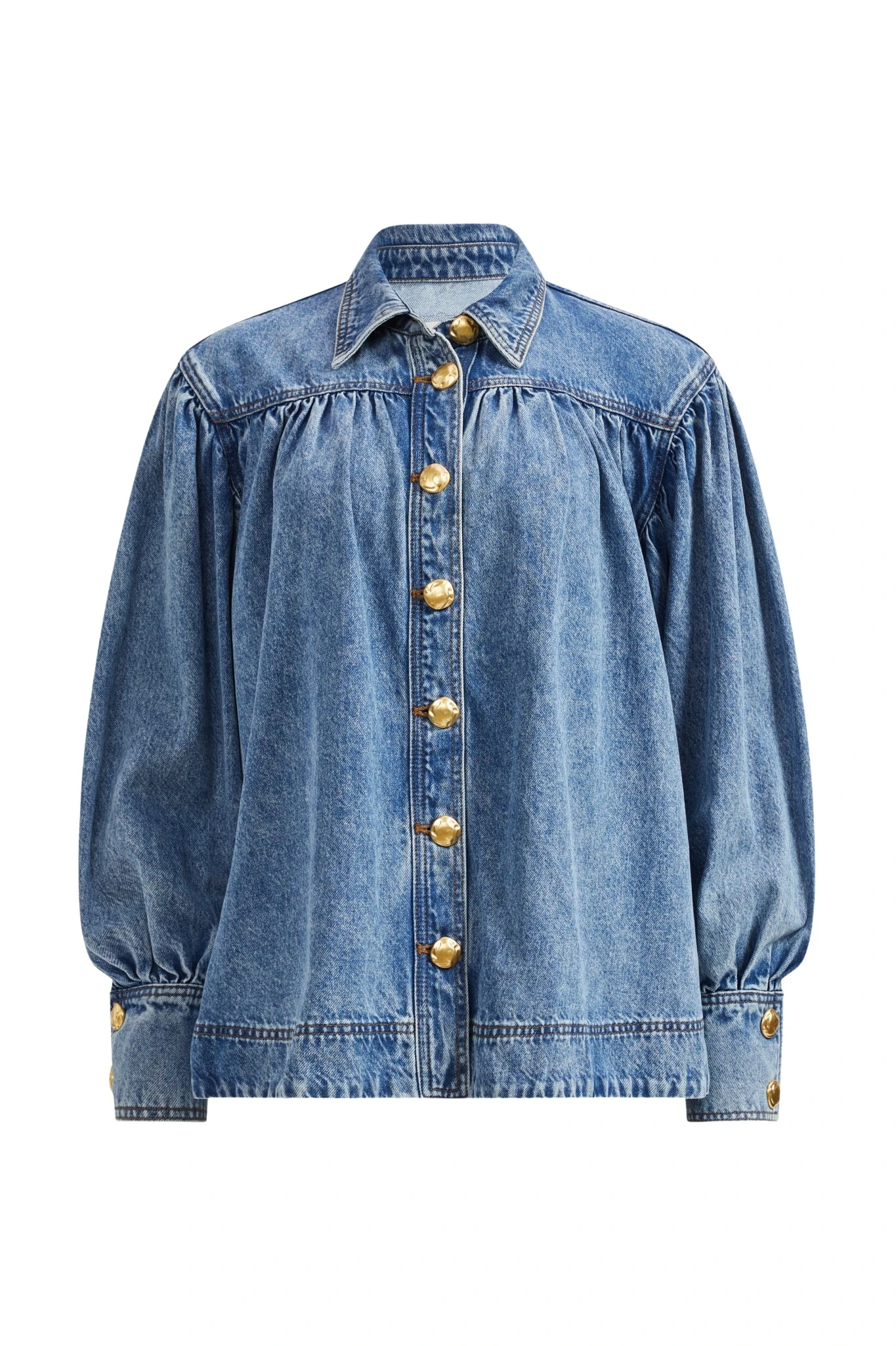 Aje-aus-Lorraine-Denim-Blouse19134_nobg Aje Blue