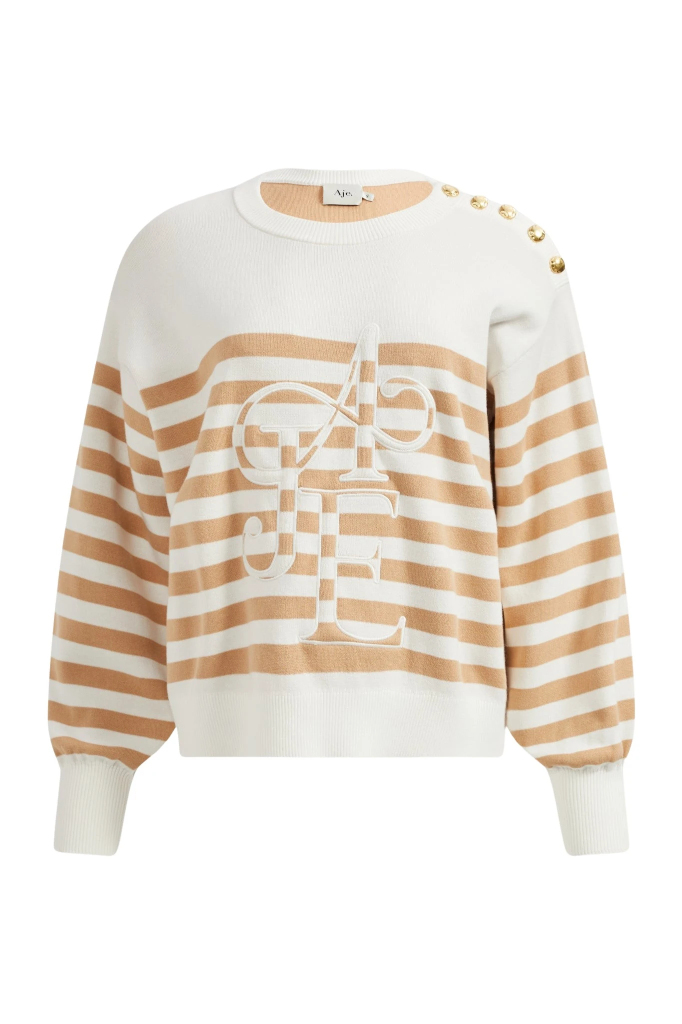 Aje-aus-Zara-Logo-Knit-Jumper42156_nobg Aje Ivory