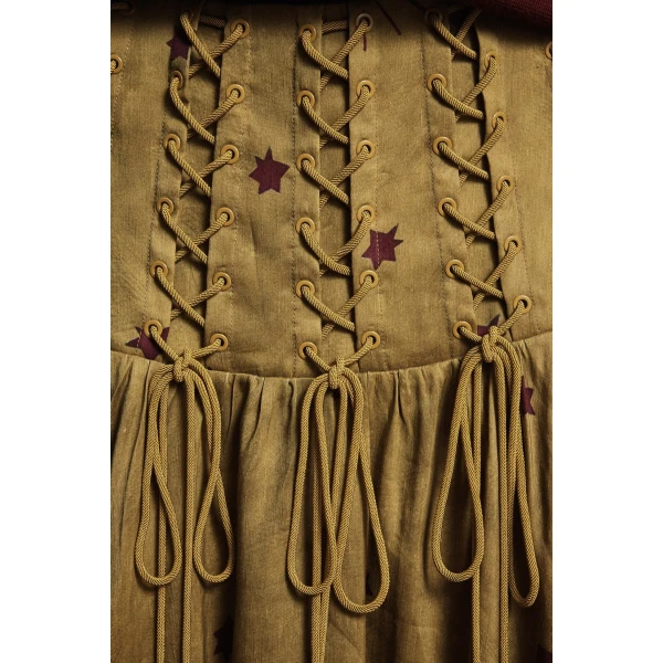 Alemais Astro Skirt Olive  Sustainable Skirts with Alémais print -  Luxury Handbags Australian Designer