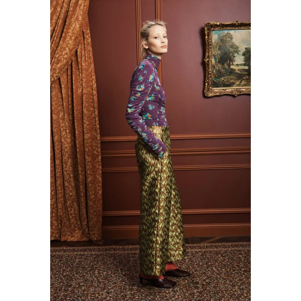 Alemais Betsy Ruched Top  Sustainable Tops with Alémais print -  Luxury Handbags Australian Designer
