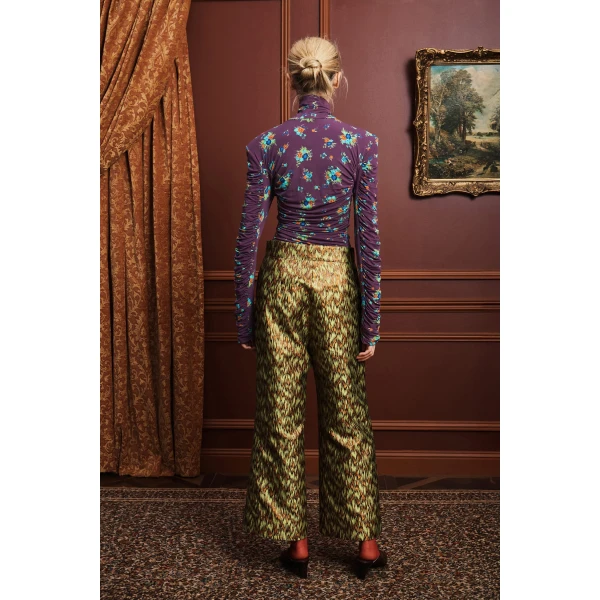 Alemais Betsy Ruched Top  Sustainable Tops with Alémais print -  Luxury Handbags Australian Designer