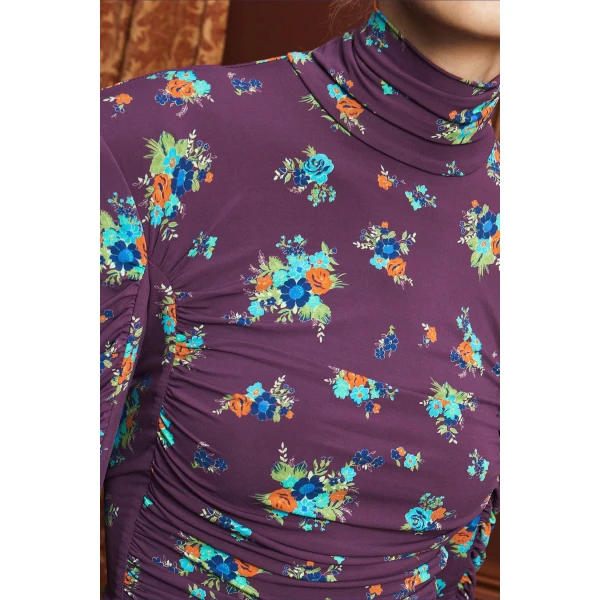 Alemais Betsy Ruched Top  Sustainable Tops with Alémais print -  Luxury Handbags Australian Designer